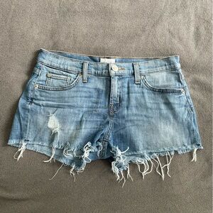 Distressed Hudson Denim Shorts